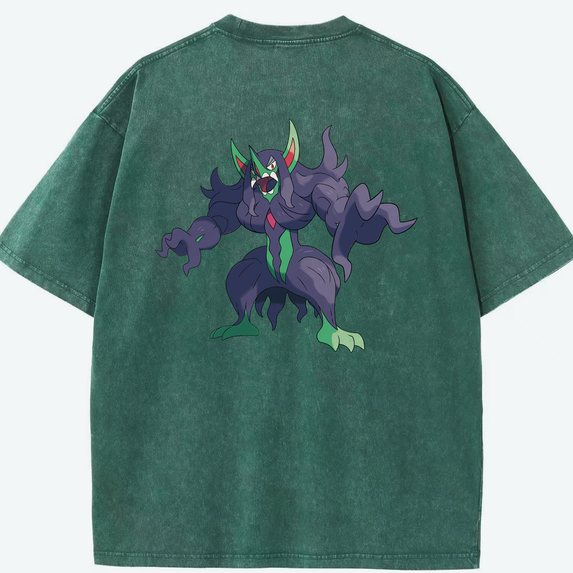 （画像用） ポケットモンスター Pokémon 綿100% ヴィンテージ風 半袖Tシャツ（背面プリント）